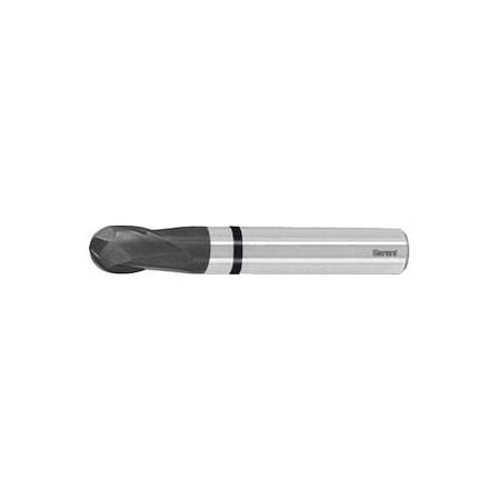 Garant Solid Carbide Ball Nose End Mill, Diamond Coated, 1 mm 209776 1